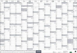 Mega-Posterplaner, silber 2026 - 