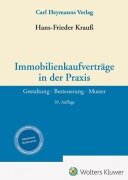 Cover-Bild zum Titel 'Immobilienkaufverträge in der Praxis' von 'Hans-Frieder Krauß'