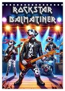 Rockstar Dalmatiner (Tischkalender 2025 DIN A5 hoch), CALVENDO Monatskalender - Tim Alberts