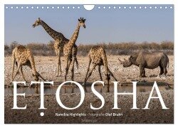 ETOSHA - Namibia Highlights (Wandkalender 2026 DIN A4 quer), CALVENDO Monatskalender - Olaf Bruhn