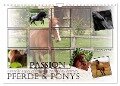 Passion - Pferde und Ponys (Wandkalender 2024 DIN A4 quer), CALVENDO Monatskalender - Kerstin Grüttner