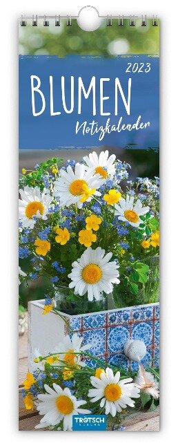 Trötsch Streifenkalender Blumen 2023 - Notizkalender - 