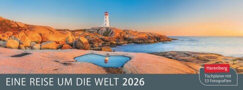 Cover-Bild zum Titel 'Eine Reise um die Welt Premium-Tischplaner 2026 - Wochenkalender mit 53 Fotografien' von 'Ann-Christine Artel'