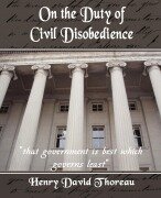 Cover-Bild zum Titel 'On the Duty of Civil Disobedience' von 'Henry David Thoreau, Henry David Thoreau'