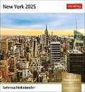 New York Sehnsuchtskalender 2025 - Wochenkalender mit 53 Postkarten - 