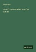 Das verlorene Paradies: episches Gedicht - John Milton