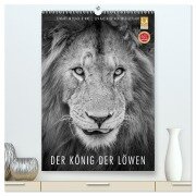FineArt in Black and White: Der König der Löwen (hochwertiger Premium Wandkalender 2025 DIN A2 hoch), Kunstdruck in Hochglanz - Ingo Gerlach