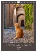 Katzen von Rhodos (Wandkalender 2024 DIN A4 hoch), CALVENDO Monatskalender - Katho Menden