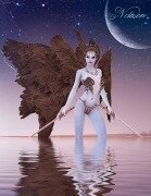 Cover-Bild zum Titel 'Fantasy Notizbuch: Aequae, die Schattenkriegerin - weiße Seiten mit Eckmotiv' von 'Samuriel Sternenfeuer'