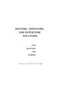 Cover-Bild zum Titel 'Isotonic, Hypotonic, and Hypertonic Solutions' von 'Rumi Michael Leigh'