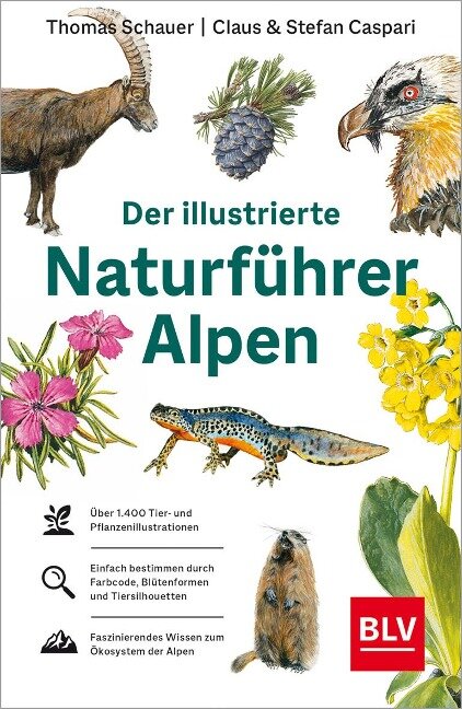Der illustrierte Naturführer Alpen - Thomas Schauer, Stefan Caspari