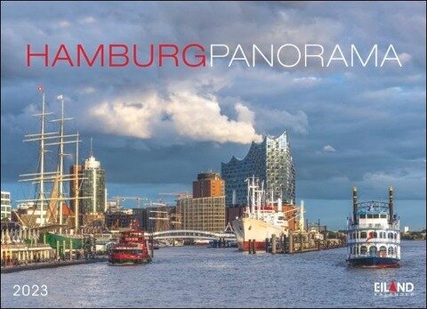 Hamburg Panorama Postkartenkalender 2023 - 