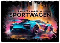 Coole KI-generierte SPORTWAGEN (Wandkalender 2025 DIN A2 quer), CALVENDO Monatskalender - Melanie Viola