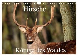 Hirsche - Könige des Waldes/Geburtstagskalender (Wandkalender 2025 DIN A4 quer), CALVENDO Monatskalender - Arno Klatt