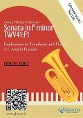 (piano part) Sonata in F minor - Euphonium or Trombone and Piano - Angelo Piazzini, Georg Philipp Telemann
