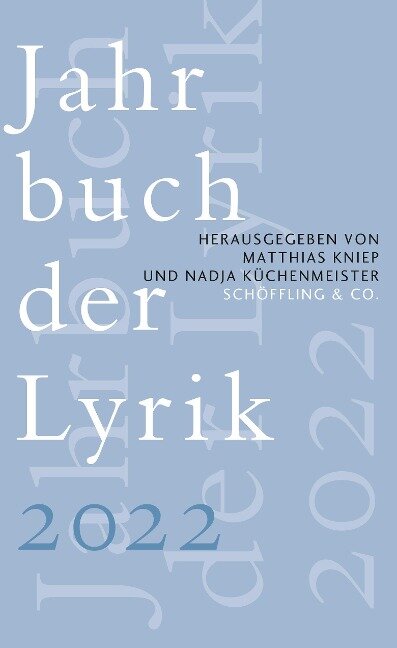 Jahrbuch der Lyrik 2022 - 