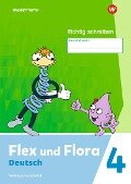 Cover-Bild zum Titel 'Flex und Flora 4. Heft Richtig schreiben (Druckschrift) Verbrauchsmaterial' von ''