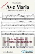 Ave Maria (Schubert) - Solo & Easy Piano (key Bb) - Franz Schubert
