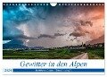 Gewitter in den Alpen (Wandkalender 2024 DIN A4 quer), CALVENDO Monatskalender - Danijel Jovanovic