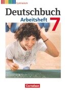 Cover-Bild zum Titel 'Deutschbuch 7. Schuljahr. Gymnasium Allgemeine Ausgabe. Arbeitsheft mit Lösungen' von 'Cordula Grunow, Angela Mielke, Deborah Mohr, Vera Potthast, Irmgard Schick'