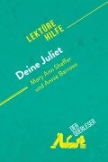 Cover-Bild zum Titel 'Deine Juliet von Mary Ann Shaffer und Annie Barrows (Lektürehilfe)' von 'Mélanie Ackerman, Célia Ramain'