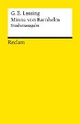 Cover-Bild zum Titel 'Minna von Barnhelm, oder das Soldatenglück. Studienausgabe' von 'Gotthold Ephraim Lessing'