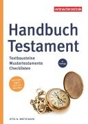 Cover-Bild zum Titel 'Handbuch Testament' von 'Otto N. Bretzinger'