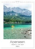 Alpenseen (Wandkalender 2024 DIN A4 hoch), CALVENDO Monatskalender - Franziska Petersen