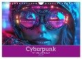 Cyberpunk - Hochtechnisierte Neonwelt (Wandkalender 2025 DIN A4 quer), CALVENDO Monatskalender - Liselotte Brunner-Klaus