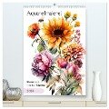 Aquarellmalerei - Blumen und Tiere im Garten (hochwertiger Premium Wandkalender 2025 DIN A2 hoch), Kunstdruck in Hochglanz - Anja Frost