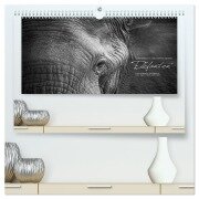 Emotionale Momente: Elefanten in black & white (hochwertiger Premium Wandkalender 2026 DIN A2 quer), Kunstdruck in Hochglanz - Ingo Gerlach GDT