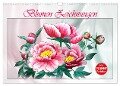 Blumen-Zeichnungen (Wandkalender 2024 DIN A3 quer), CALVENDO Monatskalender - Dusanka Djeric