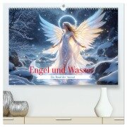 Engel und Wasser - Ein Band der Anmut (hochwertiger Premium Wandkalender 2026 DIN A2 quer), Kunstdruck in Hochglanz - Dusanka Djeric