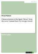 Cover-Bild zum Titel 'Characterization of the figure "Boxer" from the novel "Animal Farm" by George Orwell' von 'Pirooz Pejman'