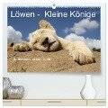 Löwen - Kleine Könige (hochwertiger Premium Wandkalender 2024 DIN A2 quer), Kunstdruck in Hochglanz - Stefan Sander
