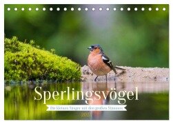 Sperlingsvögel - Die kleinen Sänger mit den großen Stimmen (Tischkalender 2025 DIN A5 quer), CALVENDO Monatskalender - Arne Wünsche