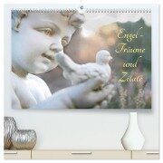 Engel - Träume und Zitate (hochwertiger Premium Wandkalender 2025 DIN A2 quer), Kunstdruck in Hochglanz - Tanja Riedel