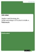 Analyse und Deutung des Achsenmonologes in Friedrich Schillers Wallenstein - Julia Geiser