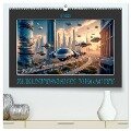Zukunftsvision Megacity (hochwertiger Premium Wandkalender 2025 DIN A2 quer), Kunstdruck in Hochglanz - Werner Braun