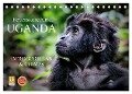 UGANDA - Berggorillas & Chimps (Tischkalender 2024 DIN A5 quer), CALVENDO Monatskalender - Wibke Woyke