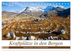 Kraftplätze in den Bergen (Tischkalender 2025 DIN A5 quer), CALVENDO Monatskalender - Christa Kramer