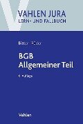 Cover-Bild zum Titel 'BGB Allgemeiner Teil' von 'Georg Bitter, Sebastian Röder'