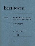 Fünf leichte Klaviersonaten op. 2 Nr. 1, op. 14 und op. 49 - Ludwig van Beethoven