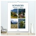 Norwegen - Unterwegs im Fjordland (hochwertiger Premium Wandkalender 2025 DIN A2 hoch), Kunstdruck in Hochglanz - Helene Seidl
