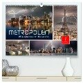 Metropolen - Weltstädte im Blitzlicht (hochwertiger Premium Wandkalender 2025 DIN A2 quer), Kunstdruck in Hochglanz - Peter Roder