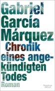 Cover-Bild zum Titel 'Chronik eines angekündigten Todes' von 'Gabriel García Márquez'