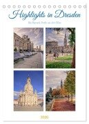Highlights in Dresden (Tischkalender 2026 DIN A5 hoch), CALVENDO Monatskalender - Steffen Gierok-Latniak