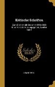 Kritische Schriften - Ludwig Tieck