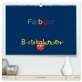 Farbiger Bastelkalender (hochwertiger Premium Wandkalender 2024 DIN A2 quer), Kunstdruck in Hochglanz - Claudia Burlager