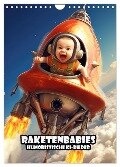 Raketenbabies - Humoristische KI-Bilder (Wandkalender 2025 DIN A4 hoch), CALVENDO Monatskalender - Liselotte Brunner-Klaus